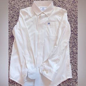 Southern Tide boys white performance button down size S 6/7